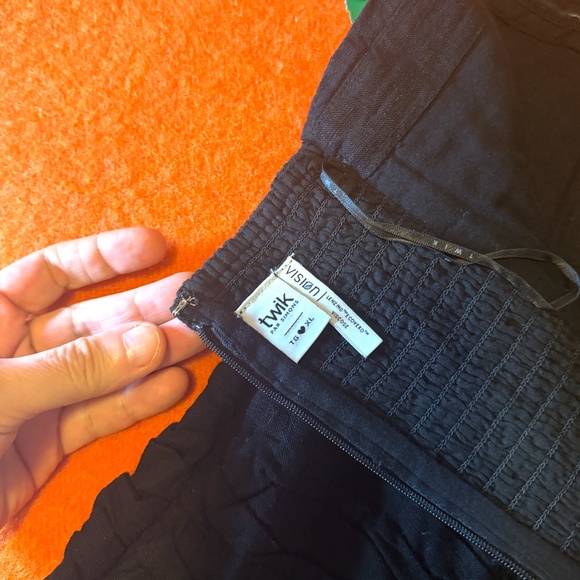 Black linen blend corset like tube short dress with removable straps NWT - Picture 12 of 13